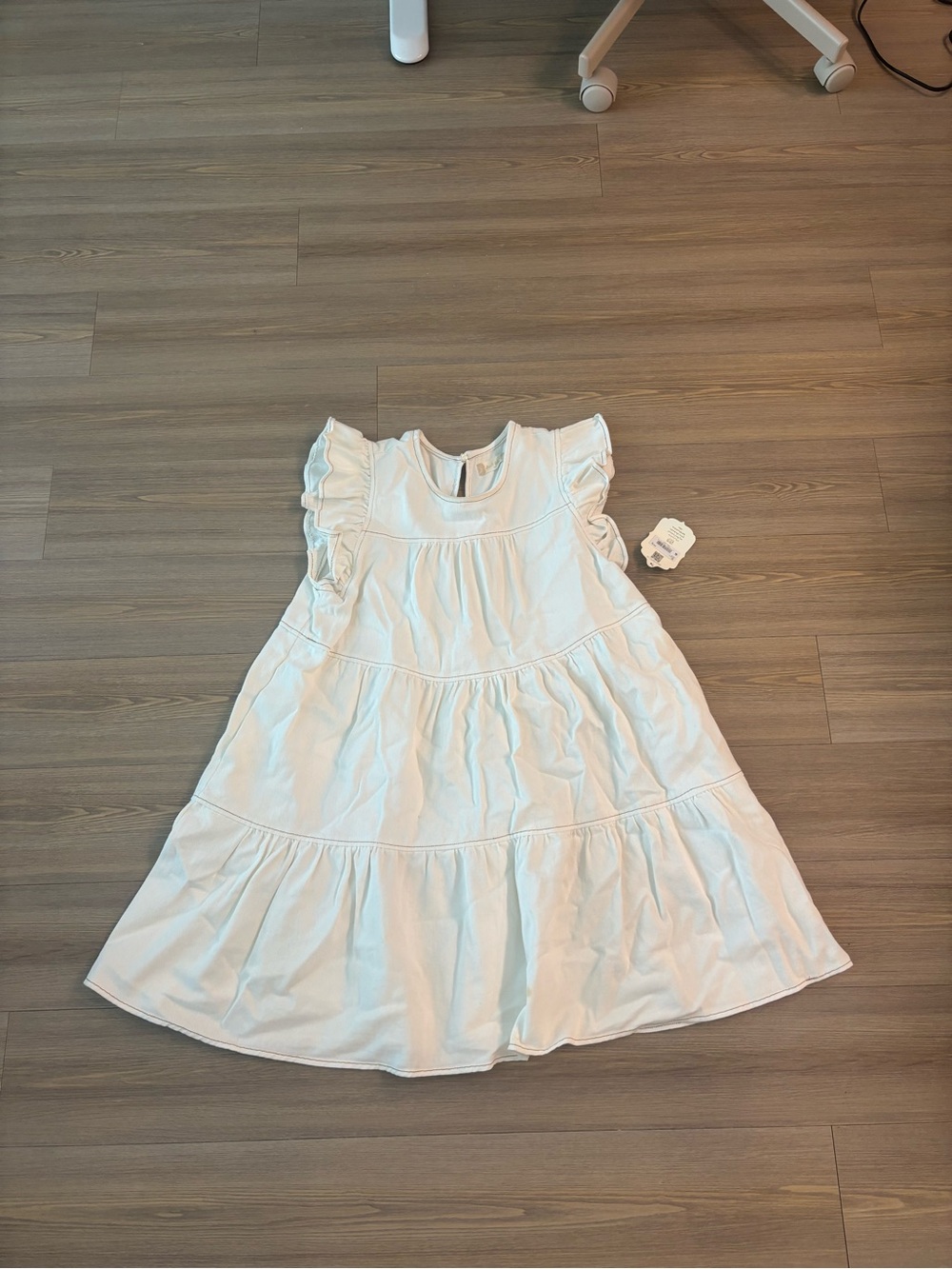 Altar'd State Cream Ruffle Tiered Mini Dress